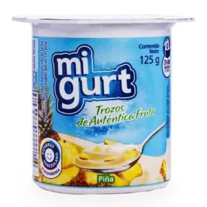 YOGURT FRUTA PIÑA MIGURT 125GX24UND