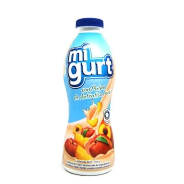 YOGURT FRUTA DURAZNO MIGURT 250GX24UND