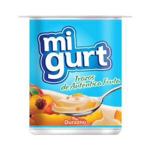 YOGURT FRUTA DURAZNO MIGURT 125GX24UND